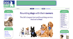 Desktop Screenshot of doglost.co.uk